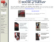 Tablet Screenshot of houseoftartan.com